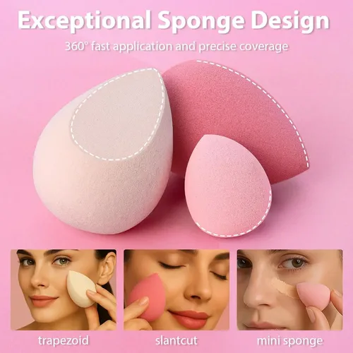 Makeup Sponge Set Foonbe Blender Sponges 7 Pcs For Liquid…