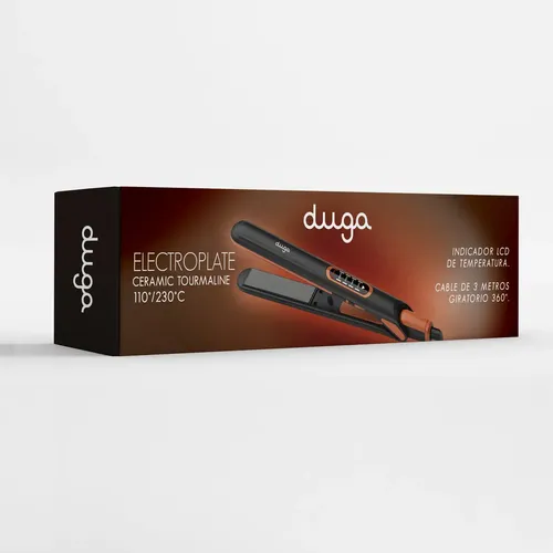 Plancha De Pelo Duga D2317 Profesional Y Compacta Naranja