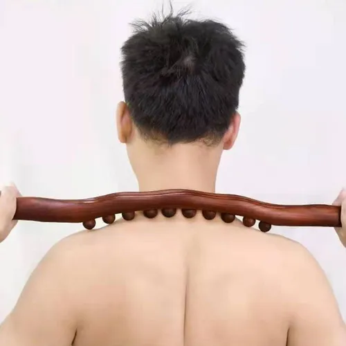 Caña Gua Sha Con Cuentas 8/20/31 Para Masaje En Casa
