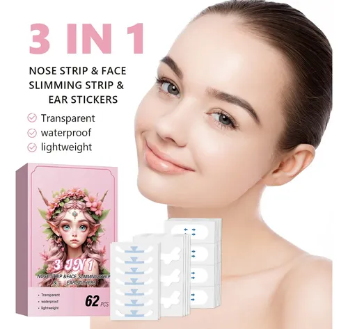Parche De Estiramiento Facial Tipo Melón En Forma De V, 62 P
