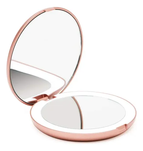 Espejo De Maquillaje Fancii Con Luz Led Para Viaje, Aumento