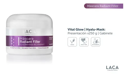 Máscara Radiant Filler 250g Laca Antiage Hidratante Todo Tipo De Piel