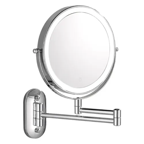 Espejo De Maquillaje Pared 8 Pulgadas Doble Cara Ajustable