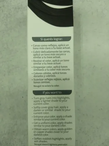 Tintura Plumari Nougat Cabello Semi Permanente Sin Amoníaco Brillo Moreno