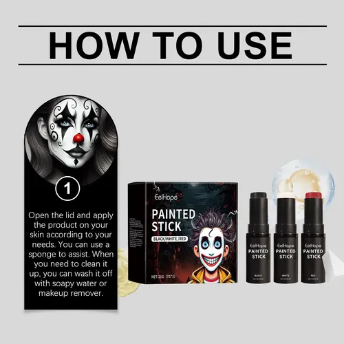 ~ H Maquillaje For Halloween Y Cosplay Pintura Facial 2026