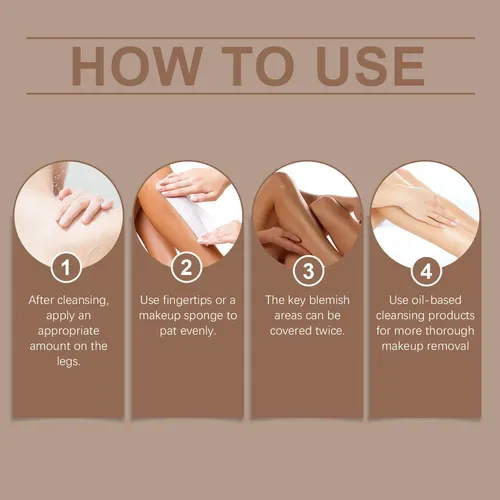 Base Corporal Para Piernas Color Trigo Con Caroteno