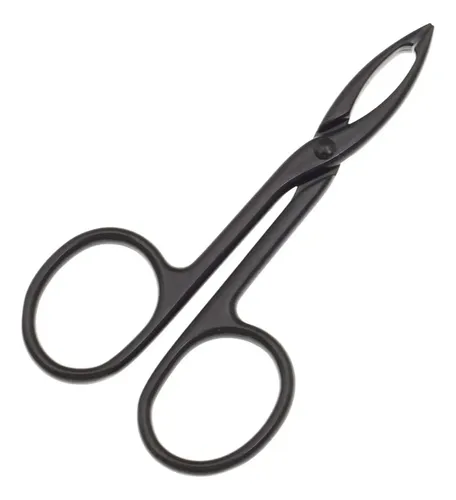 Pinzas Para Cejas Metálicas Plateadas Y Negras 2 Unidades