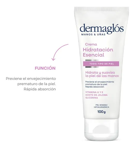 Crema Para Manos Dermaglos Hidratacion Esencial X100gr