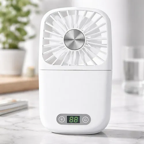 Espejo Portátil Generic Con Ventilador Y Luz Led