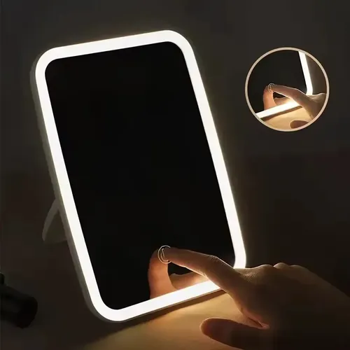 Espejo Maquillaje Led Tactil Usb Pilas C/soporte Veoquiero