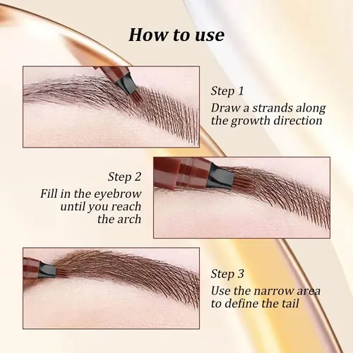 Lápiz Microblading 4d Impermeable Light Brown