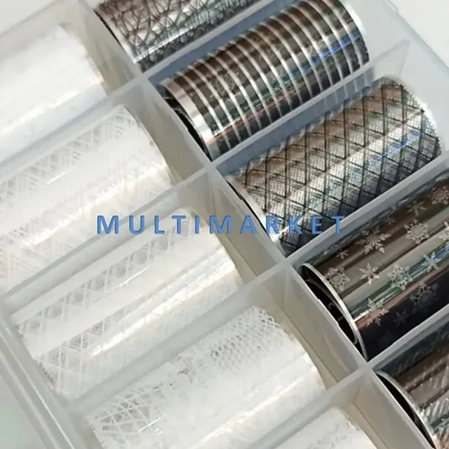 Láminas De Papel Foil Para Deco Uñas Esculpidas Naturales