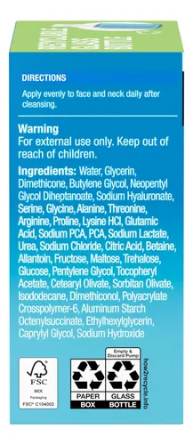 Sérum De Ácido Hialurónico Neutrogena Hydro Boost, 1 Onza Acneica