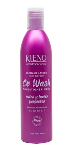 Crema Lavado Acondicionador Co Wash Kleno Rulos Lacios X 3u