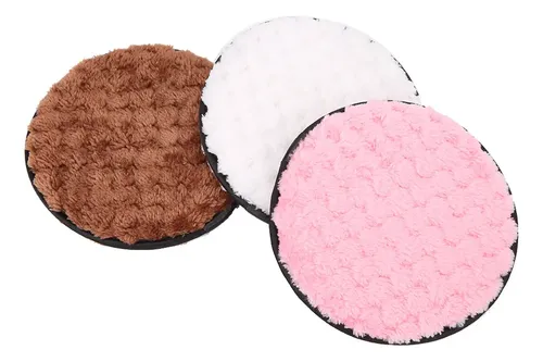 Esponja Desmaquillante Reutilizable De Microfibra Puff, 3 Un