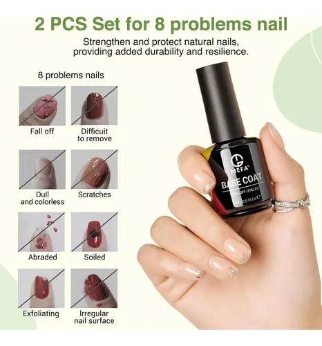Mefa Set Base Y Top Coat Gel 15 Ml