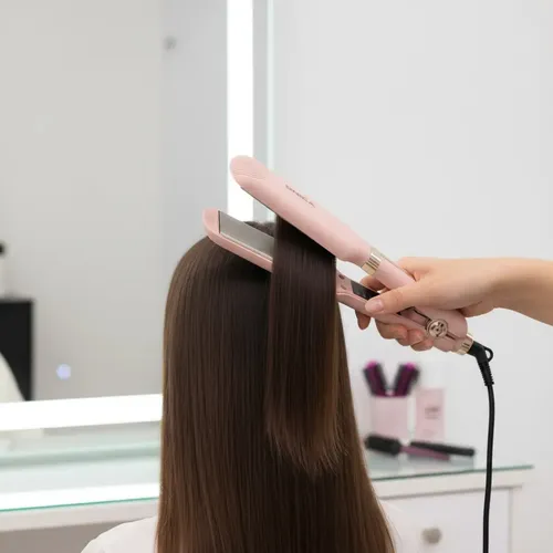 Planchita De Pelo Profesional Onica Alisadora De Cabello Color Rosa