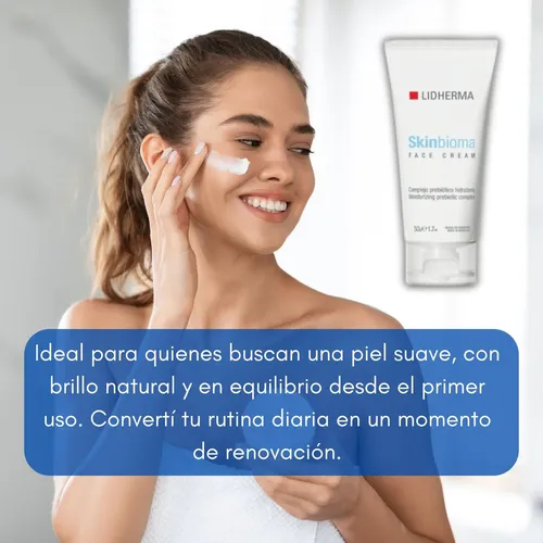 Skinbioma Lidherma Crema Facial Hidratante Reparadora Secas