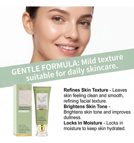 Gel Hidratante De Té Verde Para Limpieza Facial Diaria