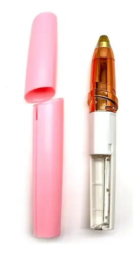 Depiladora Eléctrica Facial Rosa Sin Batería Para Mujer Y