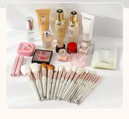 Set 5 Bolsas De Maquillaje De Malla Transparente Viaje