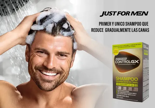 Pack Tintura En Shampoo Just For Men Control Gx 3 Unidades