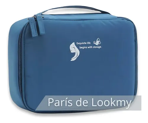 Neceser De Viaje Cosméticos maquillaje con divisiones Lookmy | Organizador maquillaje | Portacosmético Bolso Baño | Necessaire Lavable E Impermeable Para Valija Y Cartera Mujer | Neceser Valija Regalo