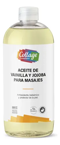Aceite Para Masajes Oleo De Vainilla Y Jojoba Collage X 500cc