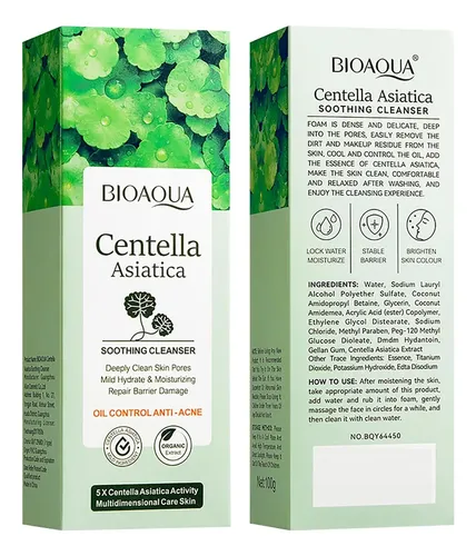 Gel Facial Espumoso Limpiador Centella Asiatica Anti Acne