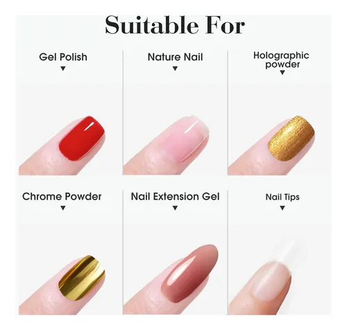 Set Base Y Top Coat Gel Uñas Brillo Y Mate Profesional