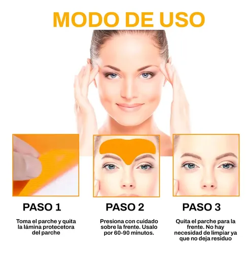 10 Parches Antiarrugas Frente Antiage Natural Piel Suave