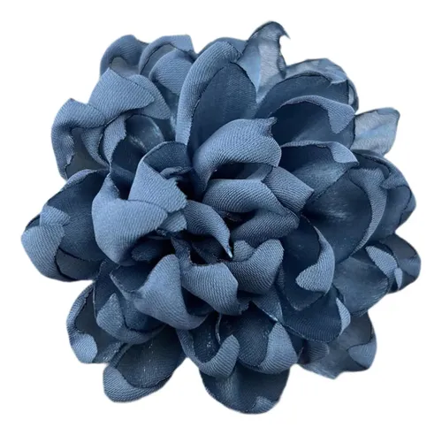 4 Broche De Flores Con Pinza Para El Pelo Para Azul Oscuro