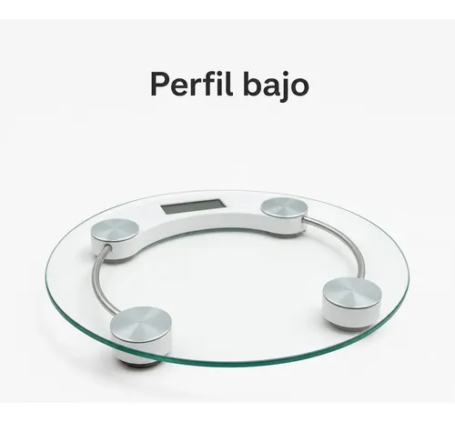 Balanza Digital De Baño Vidrio Templado Redonda 180 Kg