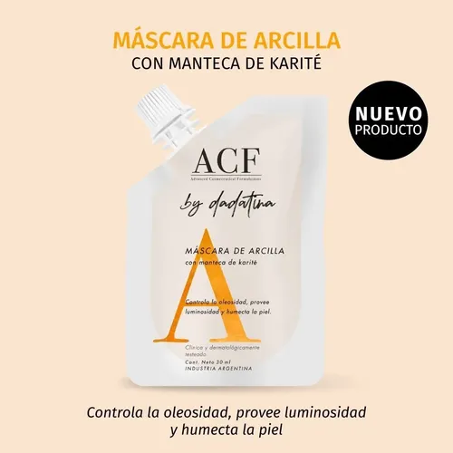 Acf By Dadatina Máscara De Arcilla Con Manteca De Karité 30g