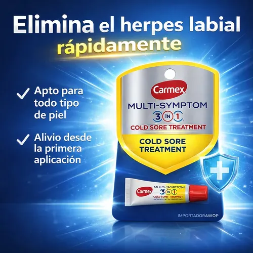 Carmex Bálsamo Labial Herpes Alivio Original Usa 15spf