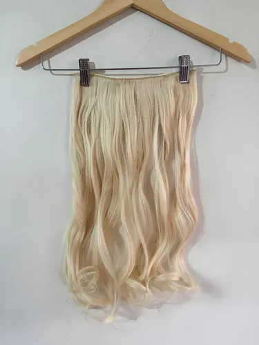 Cortinas De Pelo: Cabello Sintetico Premium Extensiones Color Platinado 88 Ondas