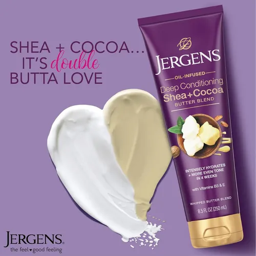 Jergens Loción Corporal Karité + Manteca De Cacao Para Piel
