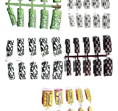 Tips Para Uñas Postizas Estampados Con Nail Art