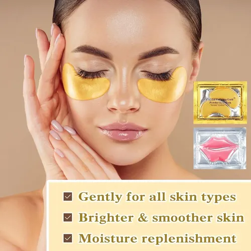 20 Mascarillas Parches Para Labios Colageno Y Ojeras Antiage