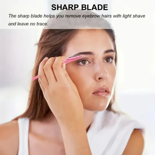 Q Maquinilla De Afeitar For Cejas, 12 Piezas, Desechable, M