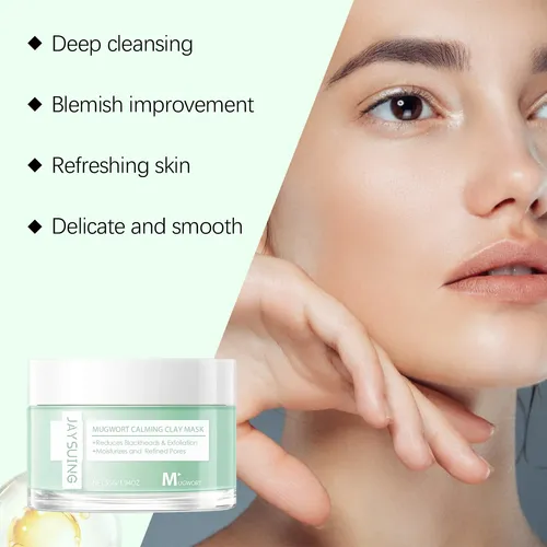 Mascarilla Facial De Arcilla Calmante Papa Feel Mugwort Todo Tipo De Piel