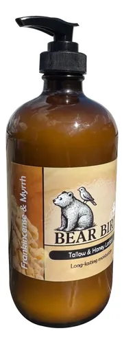 Loción Corporal Y Facial Bear Bird  Sebo De Res Alimentado