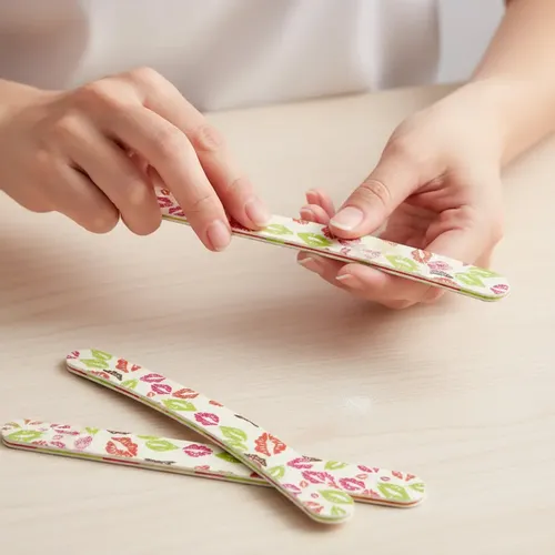 10 Limas Banana Profesional P/uñas Esculpidas Estampadas