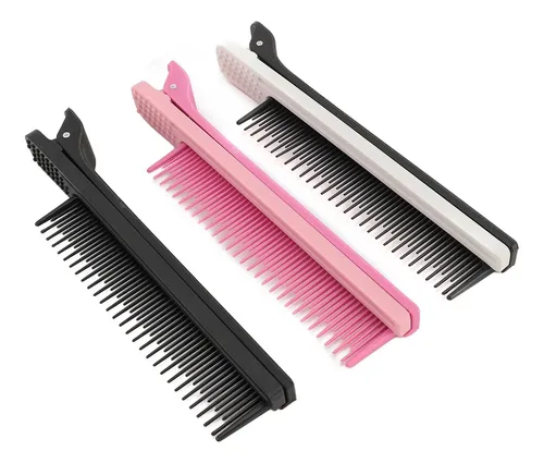 Peineta Con Clip, 3 Unidades, Para Estilista, Plancha De Cab