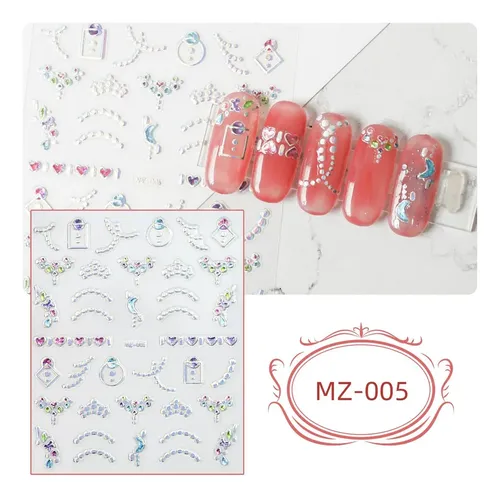 Pegatinas Estampadas Para Decoración De Uñas, Calcomanías A