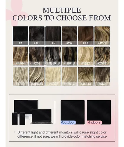 Extensiones De Cabello Virgen Doores 18′ Invisi Edge Con