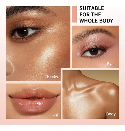 Highlighter En Barra: Brillo Glassy Duradero Y No Pegajoso