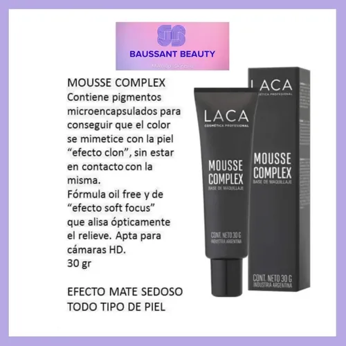 Base De Maquillaje Mousse Complex Oil Free Hd Laca