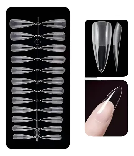 240 Tips Clear Uñas Postizas Profesional Press On Manicuria