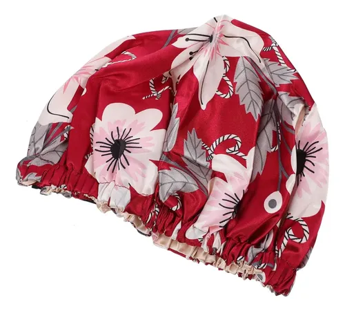 Gorro De Dormir De Satén Para Noche, Ducha, Cabello Y Baño